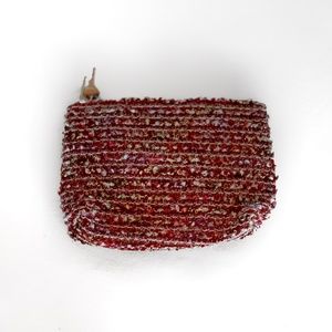 Vintage Lancôme Woven Cosmetic Bag